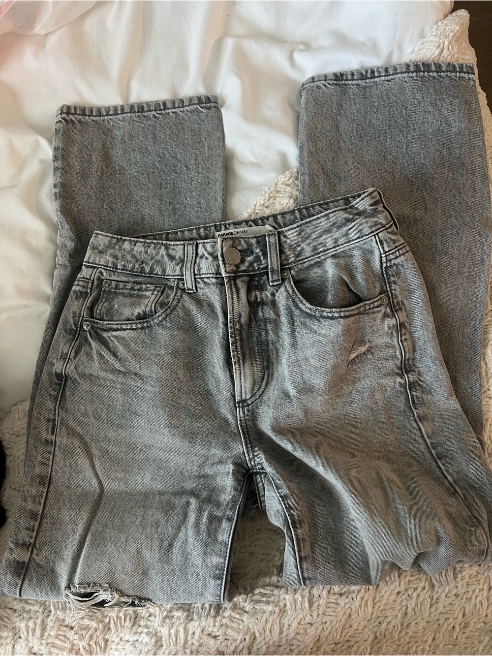 Garage Gray Straight Leg High-Rise Women’s Jeans